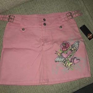 Harley Davidson pink mini skirt jr16/2